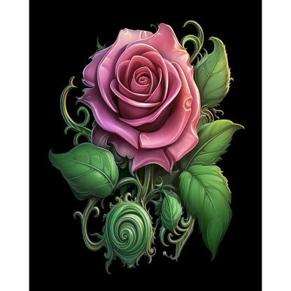 SDOYUNO-Painting By Number Adults Flowers,Rose Simple Oil Painting,Paint Kit,Handpainted,Arts Crafts,Personalized Gift,Wall Art