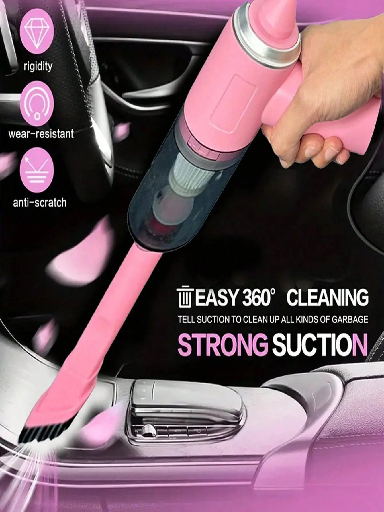 3 In 1 Integrated Suction And Blowing Vacuum Cleaner USB Charging Small Car Household Vacuum Cleaner