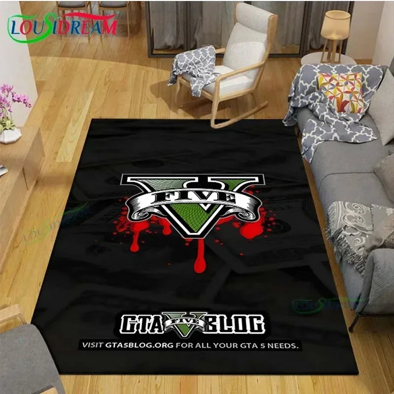 Video Game Rug Retro CD Rug Popular Game Rug Gamer Room Decor Gamer Gift DVD Rug for Teen Room Birthday Gift Non Slip Washable