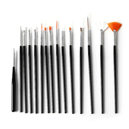 15pcs Fine Detail Paint Brush Set - Miniature Paint Brush For Detailing & Art Painting - Acrylic, Watercolor, Oil,Models