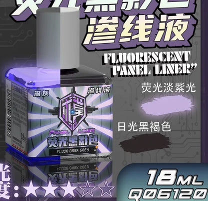 Fluorescent Color Liquid Paint Eco- Friendly Water-Based 18ML Model Panel Line Coloring Tool