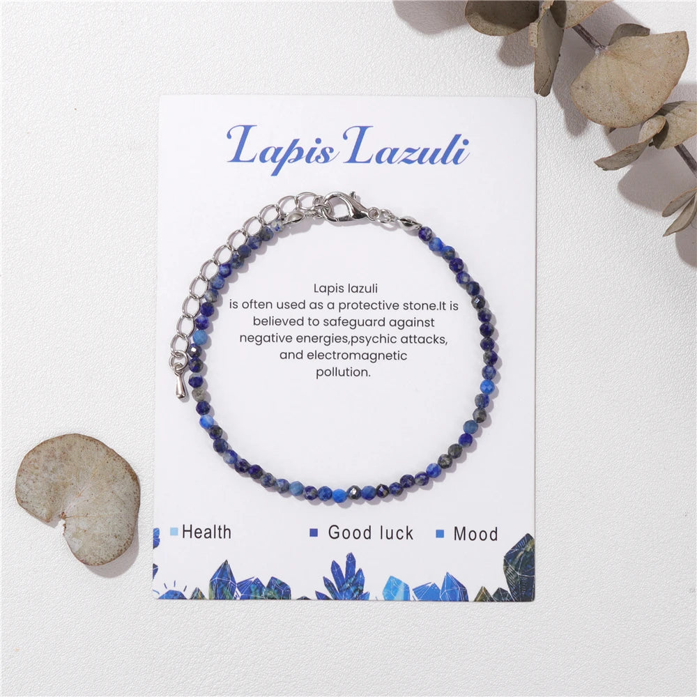 Faceted Gemstone Bead Bracelets