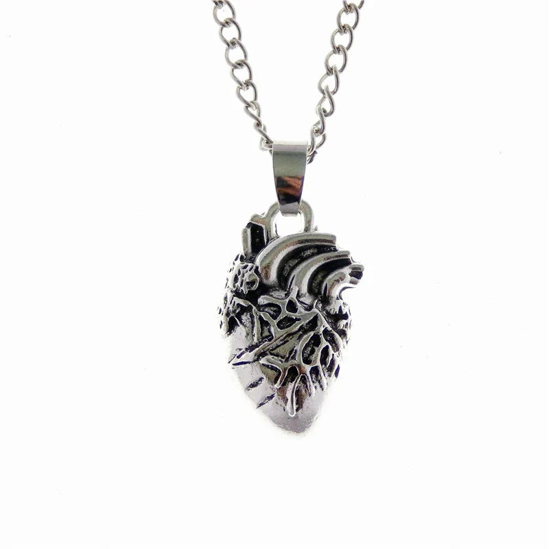 Rib Cage & Heart Necklace