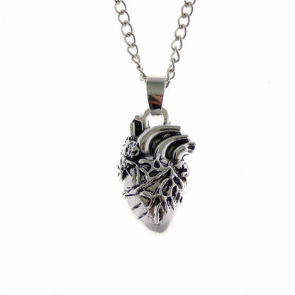 Rib Cage & Heart Necklace