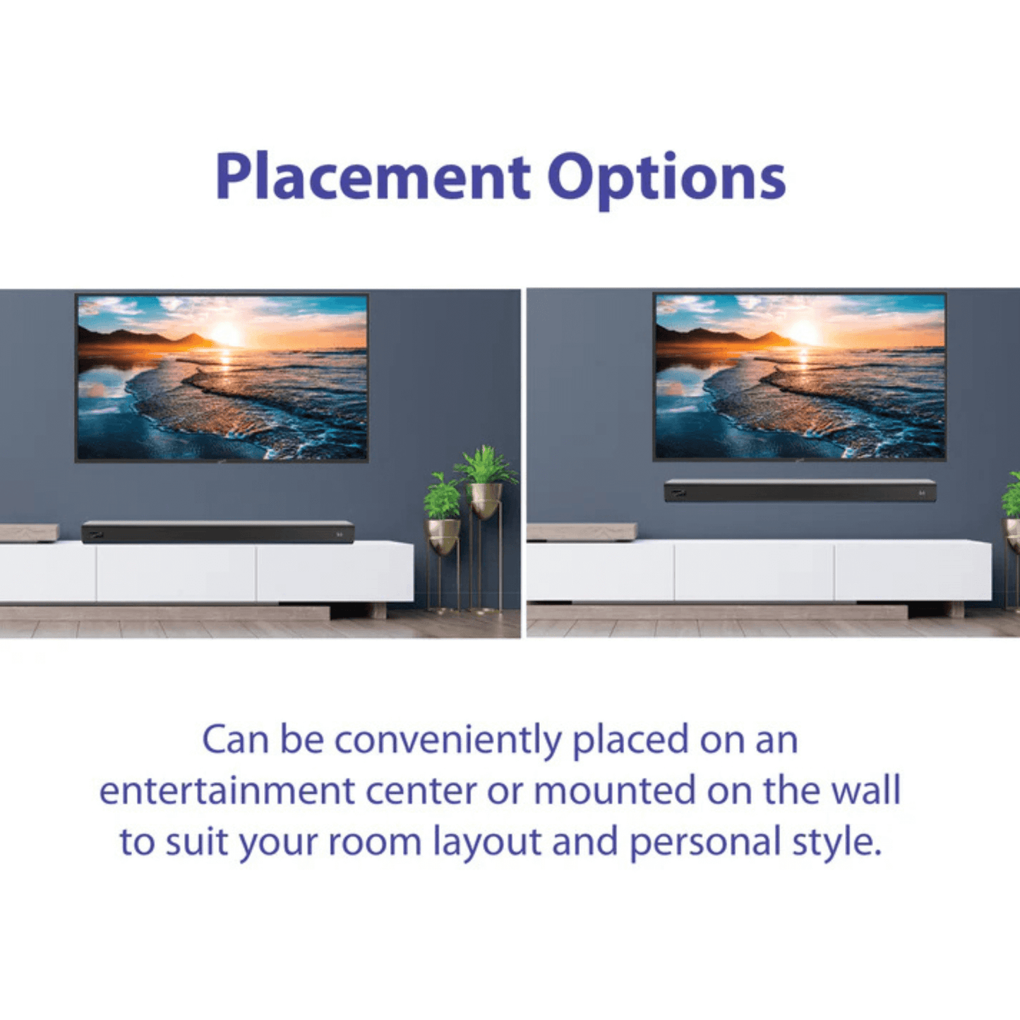 Supersonic 31.5-Inch 60W Bluetooth Soundbar