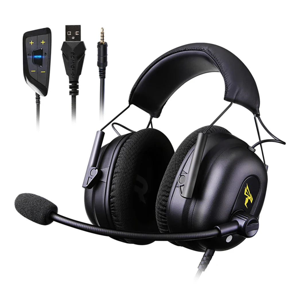 Somic/Mpow G936N 7.1 Surround Sound Gaming Headset for PS5/PS4/PC Computer Gamer Noise Cancelling Mic USB/3.5mm Wired Headphone