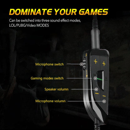 Somic/Mpow G936N 7.1 Surround Sound Gaming Headset for PS5/PS4/PC Computer Gamer Noise Cancelling Mic USB/3.5mm Wired Headphone