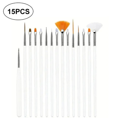15pcs Fine Detail Paint Brush Set - Miniature Paint Brush For Detailing & Art Painting - Acrylic, Watercolor, Oil,Models