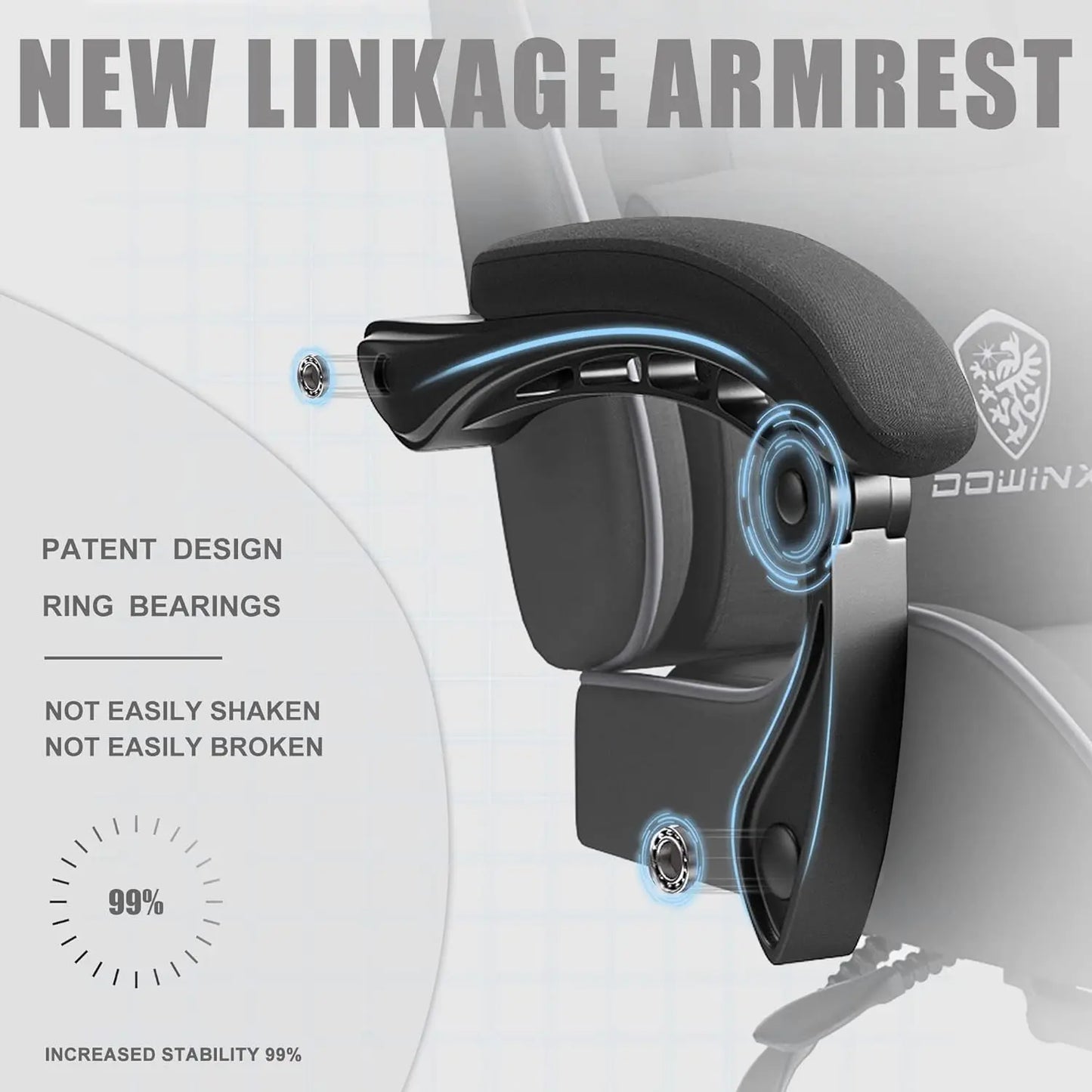 Ergonomic Dowinx Gaming Chair with Footrest