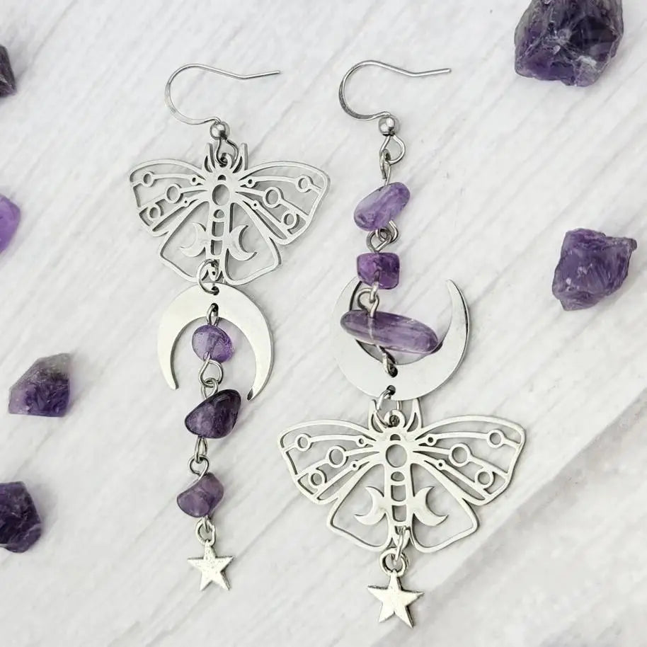 Assorted Moth & Butterfly Dangle Earrings