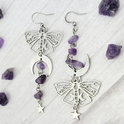 Assorted Moth & Butterfly Dangle Earrings