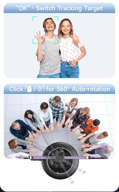 FANGTUOSI AI Smart Gimbal 360° Face Tracking Smartphone Stabilizer