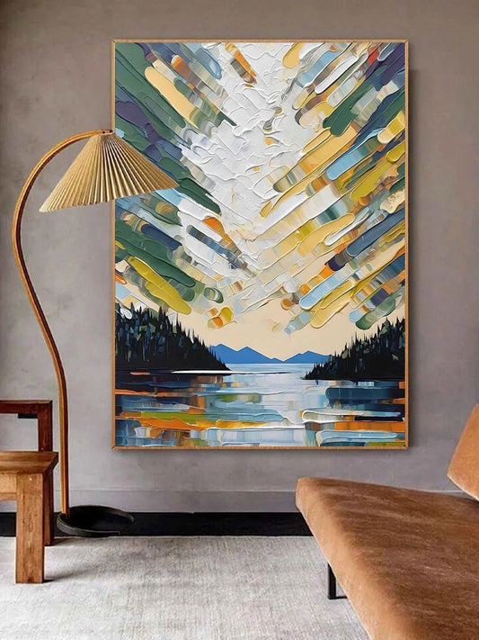 Colorful Handmade Oil Painting Wall Art 3D Large Colored Painting Acrylic Paint Hand Painted Oil Painting For Home Decor Arts