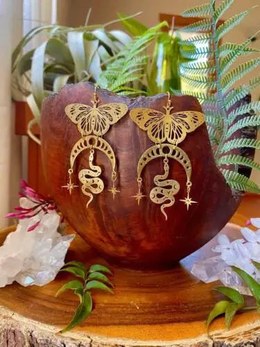 Assorted Moth & Butterfly Dangle Earrings