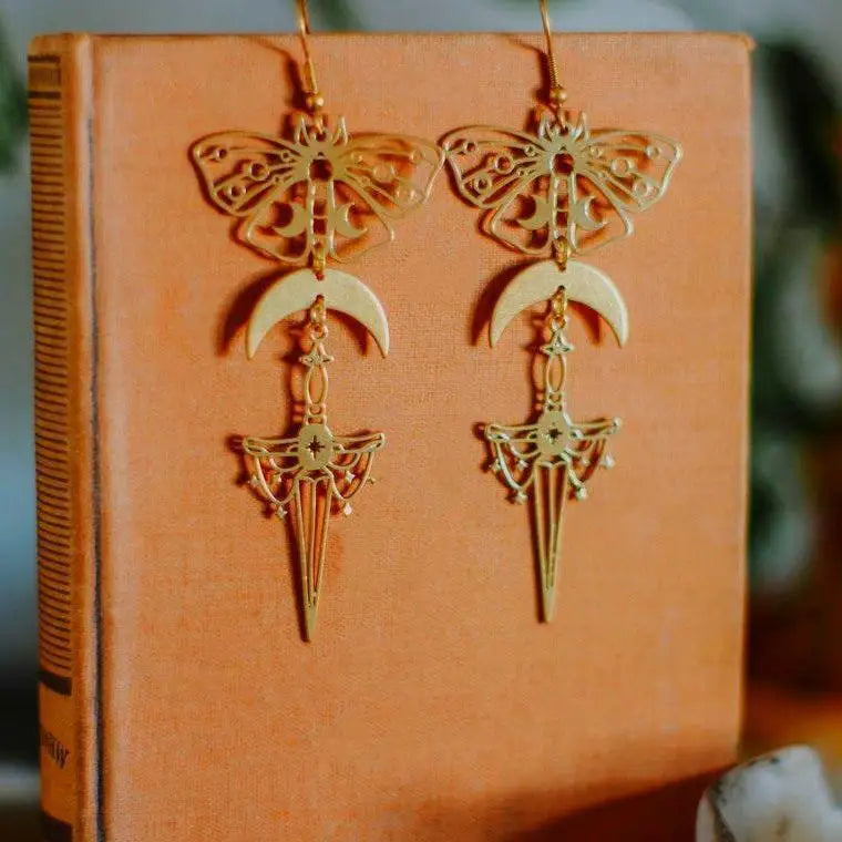 Assorted Moth & Butterfly Dangle Earrings