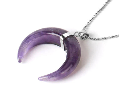 Crystal Crescent Moon Necklaces