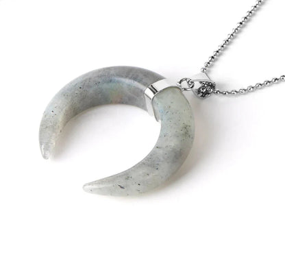 Crystal Crescent Moon Necklaces