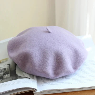 Wool Thick  Berets Artist French Beret Women Painter Hat Girls Female Warm  Walking Cap