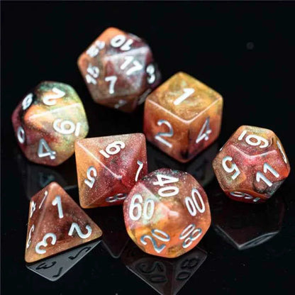 Copper Cosmos Dice Set (Clearance)