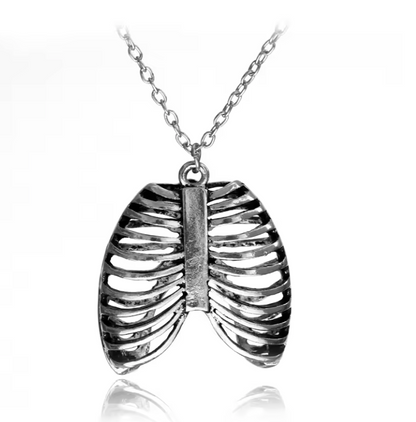 Rib Cage & Heart Necklace