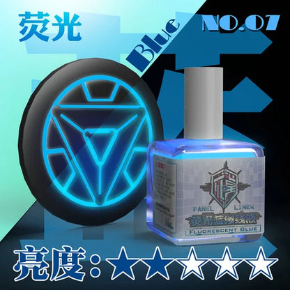 Fluorescent Color Liquid Paint Eco- Friendly Water-Based 18ML Model Panel Line Coloring Tool