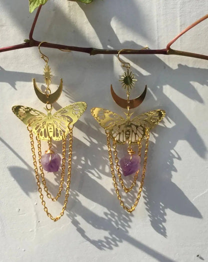 Assorted Moth & Butterfly Dangle Earrings