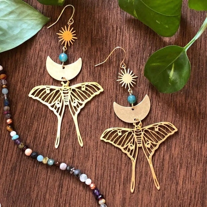 Assorted Moth & Butterfly Dangle Earrings