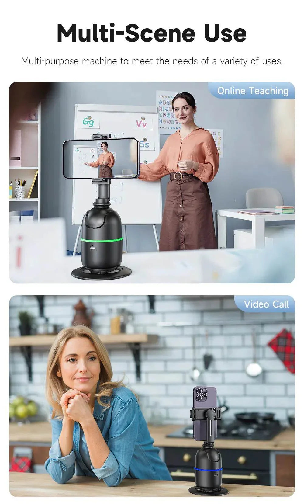 Selfieshow P03 Gimbal Stabilizer with 360 Rotation Tracking