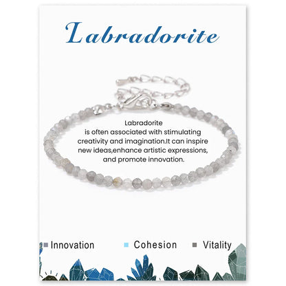 Faceted Gemstone Bead Bracelets