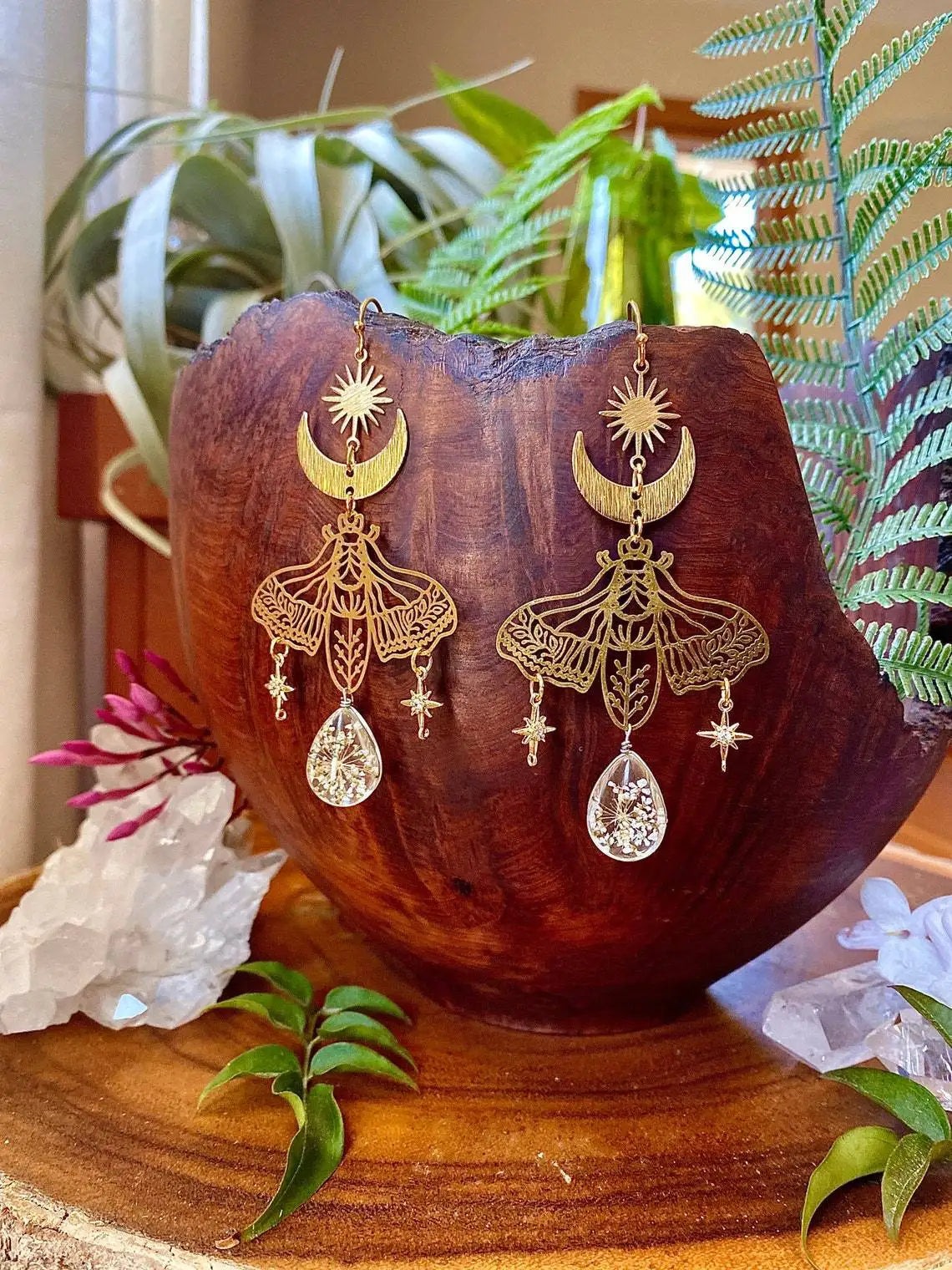 Assorted Moth & Butterfly Dangle Earrings