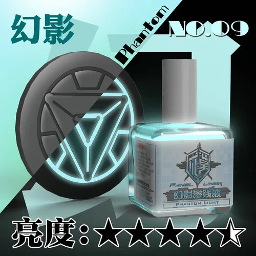 Fluorescent Color Liquid Paint Eco- Friendly Water-Based 18ML Model Panel Line Coloring Tool