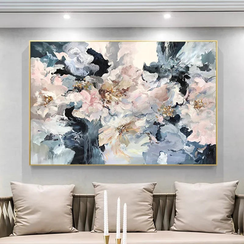 Abstract Oil Painting 100% Hand Painted Oil Paintings Wall Art Canvas Abstract Artwork Carving Art For Hotel Living Room Decor