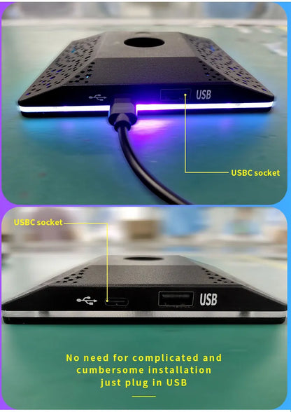 USB LED Lights Gaming Headset Stand RGBIC Lights Gaming Headset Stand Decoration Gaming For Gaming Room Accessories New