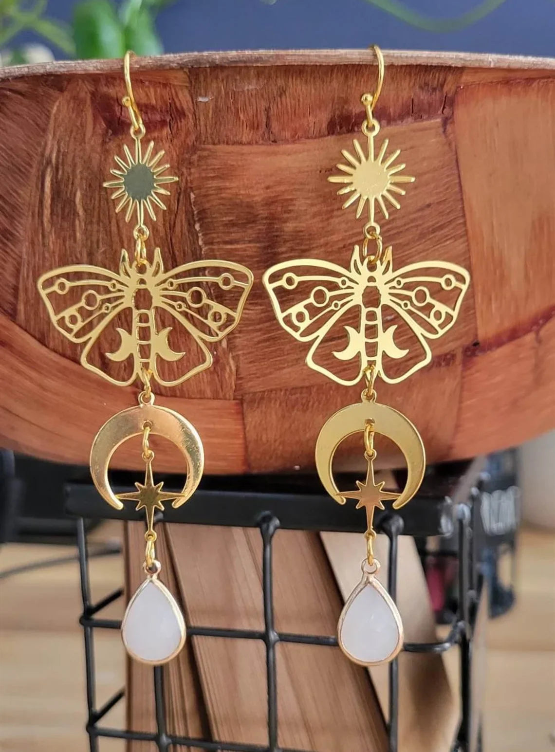 Assorted Moth & Butterfly Dangle Earrings