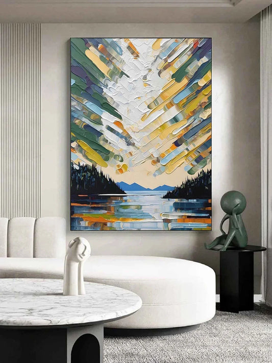 Colorful Handmade Oil Painting Wall Art 3D Large Colored Painting Acrylic Paint Hand Painted Oil Painting For Home Decor Arts