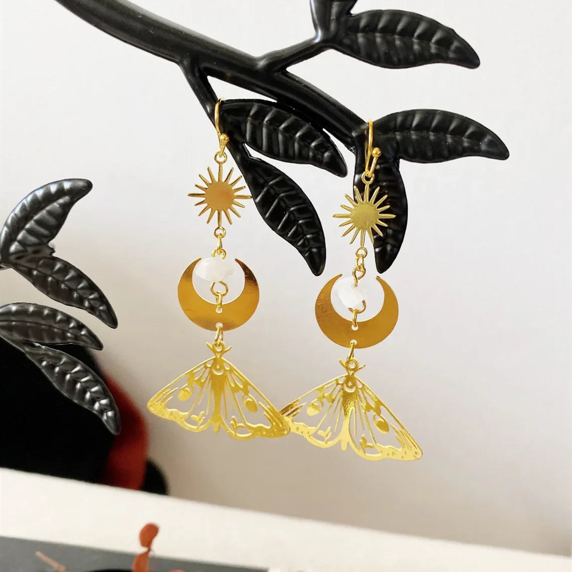 Assorted Moth & Butterfly Dangle Earrings