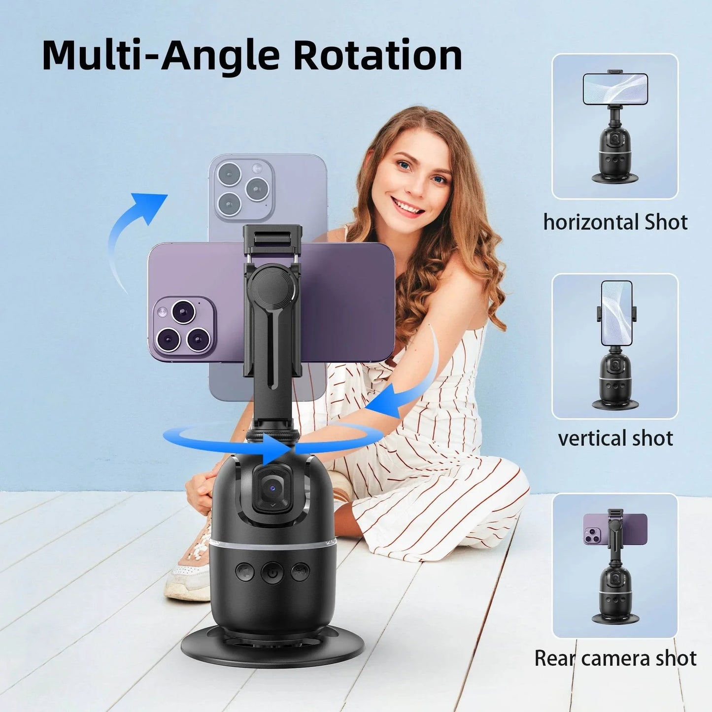 Selfieshow P03 Gimbal Stabilizer with 360 Rotation Tracking