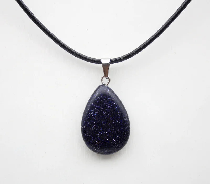 Crystal Teardrop Pendant Necklace
