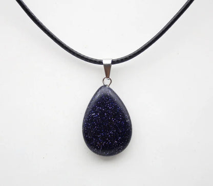 Crystal Teardrop Pendant Necklace