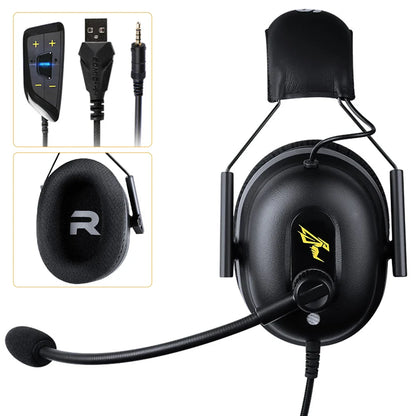 Somic/Mpow G936N 7.1 Surround Sound Gaming Headset for PS5/PS4/PC Computer Gamer Noise Cancelling Mic USB/3.5mm Wired Headphone