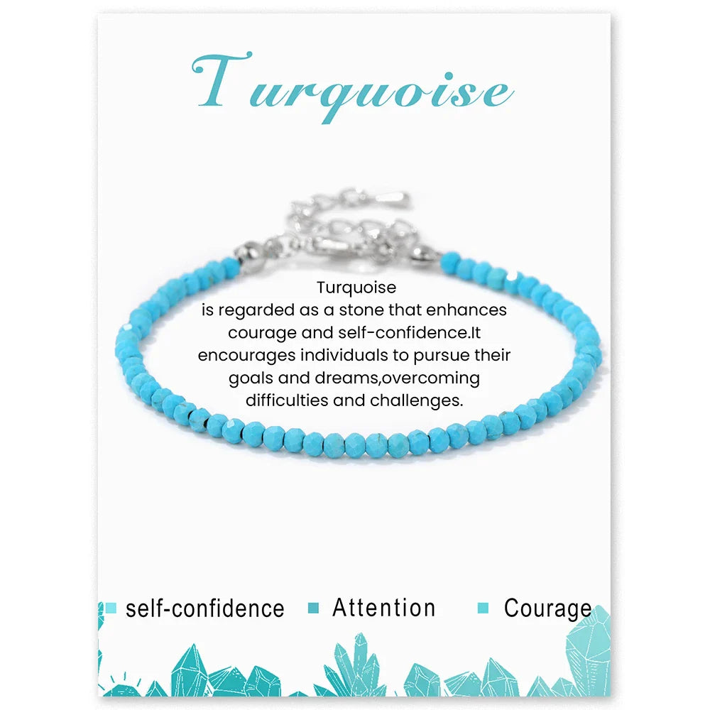 Faceted Gemstone Bead Bracelets