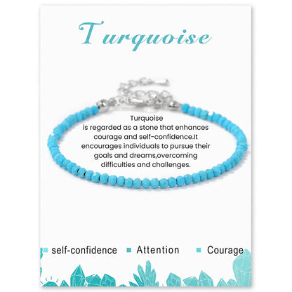 Faceted Gemstone Bead Bracelets