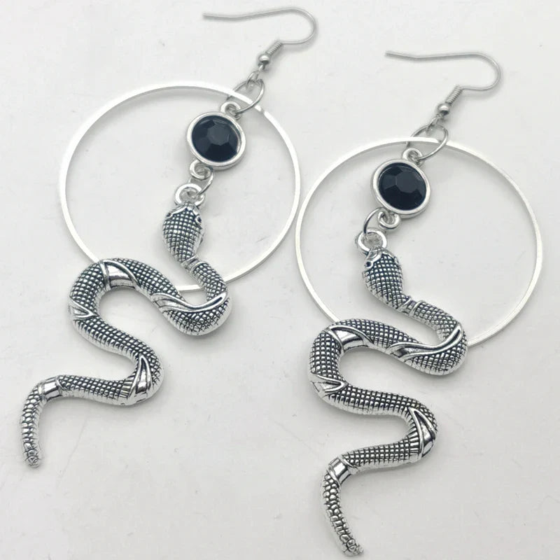 Snake Hoop Earrings