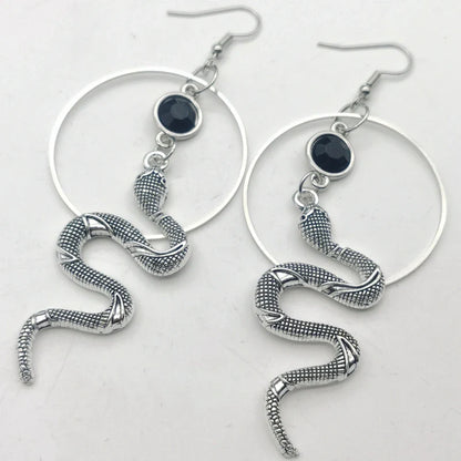 Snake Hoop Earrings