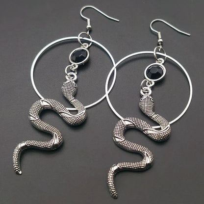 Snake Hoop Earrings