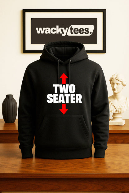 Two Seater Face and Bottom Seat Funny Adult Humor Graphic Tee Shirt