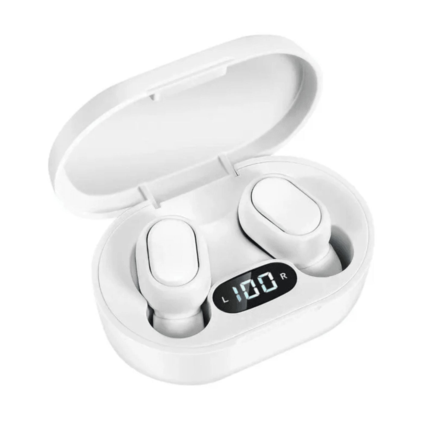 TWS Bluetooth Earbuds with One-Step Pairing and LED Battery Display