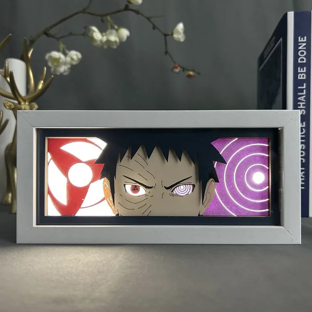 3D Naruto LED Light Box: Action Figures Lamp