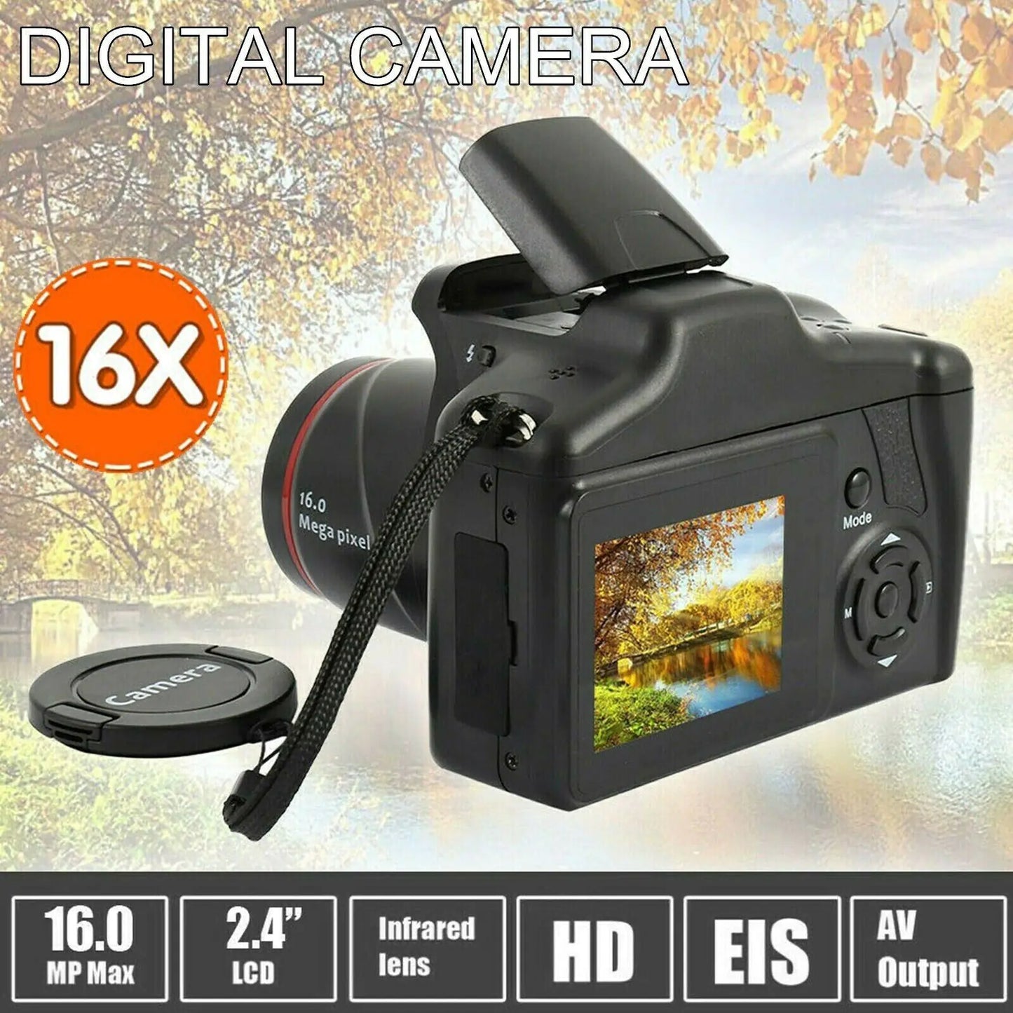 HD ZoomCam 16MP 3.0 TFT LCD
