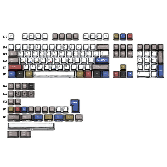 XVX Manga Theme graffiti Cherry Profile Dye-Sub PBT Keycaps
